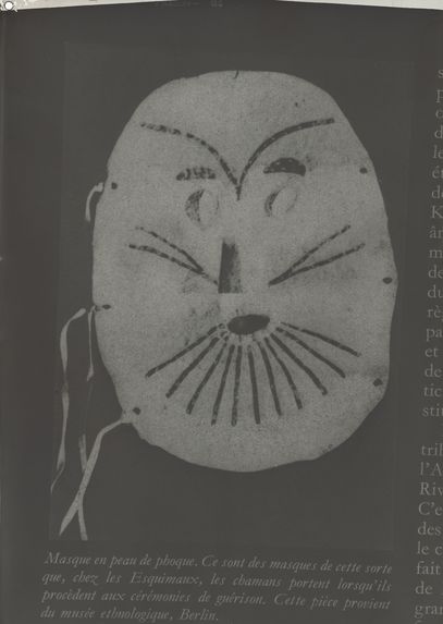 Masque eskimo en peau de phoque (Musée Ethnologique Berlin)