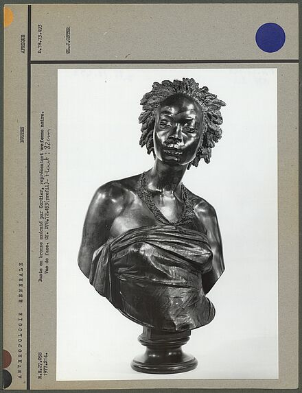 Buste en bronze exécuté par Cordier, femme noire