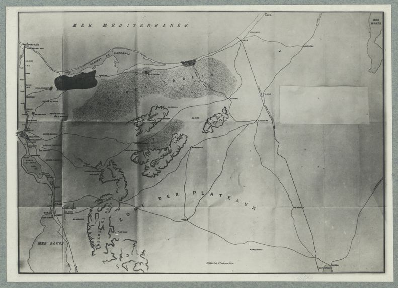 Etats du Levant ; Canal de Suez et ses abords [carte de géographie]
