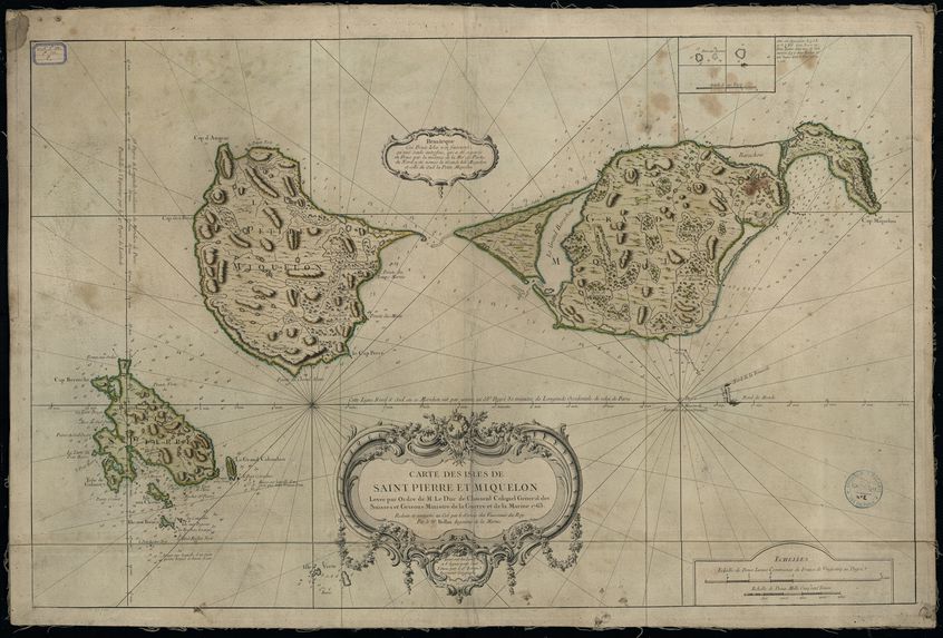 Carte des isles de Saint-Pierre et Saint-Miquelon