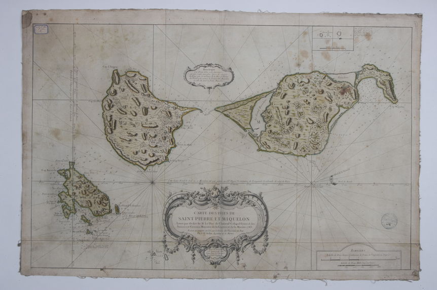 Carte des isles de Saint-Pierre et Saint-Miquelon