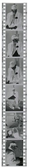 Sans titre [portraits de Jacques Kerchache lors l'exposition &quot;L'art africain dans la collection de Baselitz&quot;]
