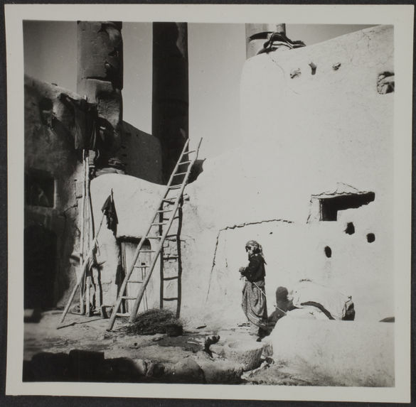 Harran el Haouamid. Cour de maison et colonnes