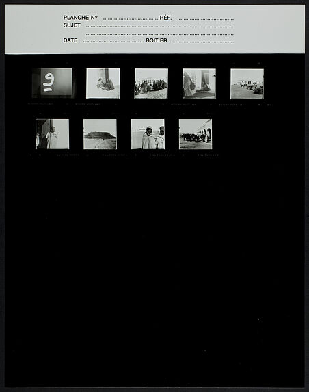 Planche contact de 8 vues [portrait, paysages, architecture]