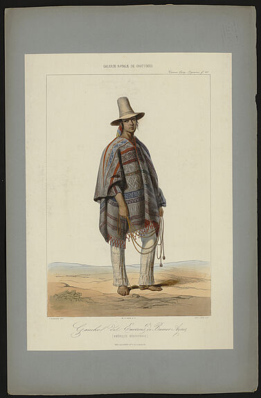 Gaucho des environs de Buenos Ayres (Amérique Méridionale)