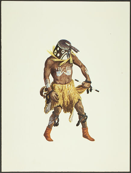 Collection d'Aumale. N° 231. Katchinas des indiens des Pueblos