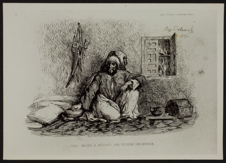 Chef maure à Meknez, par Eugène Delacroix