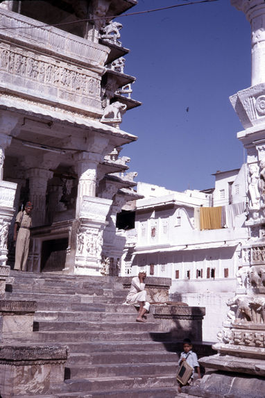 Jagdish Temple : escalier