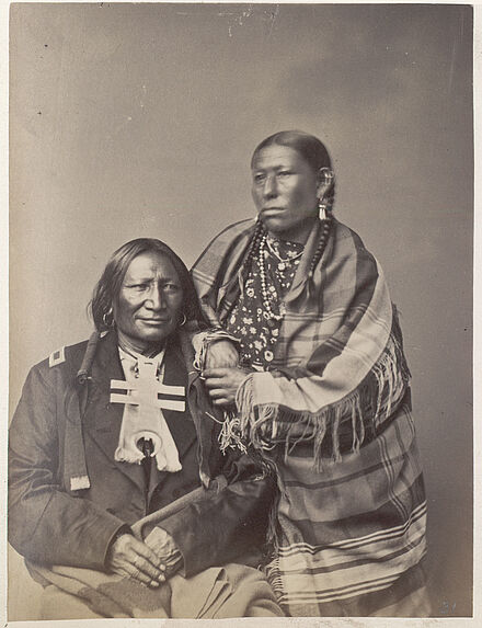 Stone Calf and Wife. Southern Cheyenne