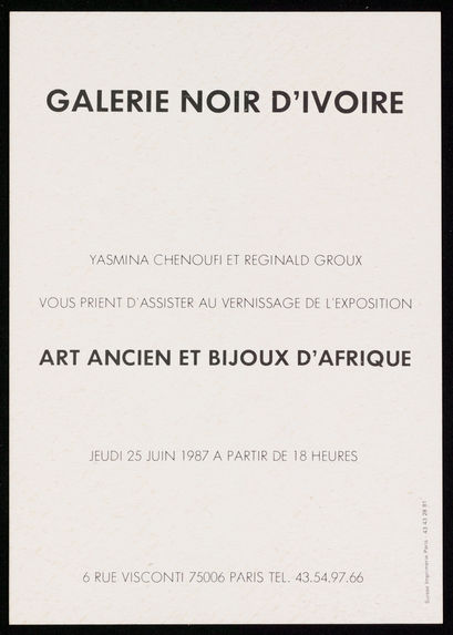 Galerie Noir d'Ivoire