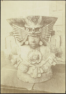 Musée de Mexico. Poterie représentant la Cérès aztèque