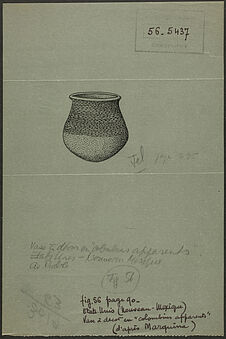 Fig. 56. Etats-Unis (Nouveau-Mexique). Vase à décor en colombins apparents