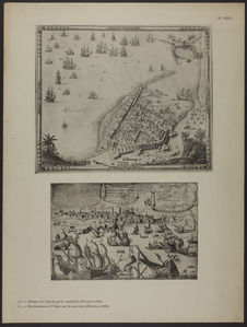 Attaque de Tripoli par le maréchal d'Estrées (1685) - Bombardement d'Alger par…