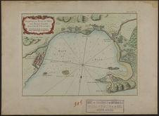 Plan de la rade et ville du petit Goave dans l'Isle St Domingue