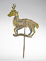 Figurine de théâtre d'ombres : biche dorée