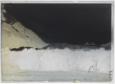 Glacier du Mont Darwin, moraine frontale