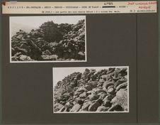 En 1928 : ruines des murs [Cerro de Tlaloc]