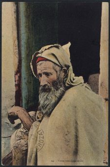 Vieux mendiant arabe