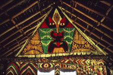 Papua New Guinea ; Vallée du Sepik ; Porapora ; Village  de Muruken ; Peintures…