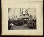 Commodore addressing Chiefs on board H.M.S. "Nelson", Hood Bay