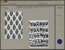 Echantillon de tissu de coton, 19e siècle
