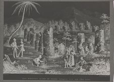 Ruines de piliers antiques (reproduction de gravure)