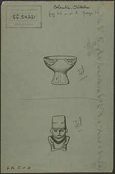 Fig. 41 a et b. Colombie, Chibcha