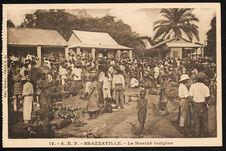 A.E.F. - Brazzaville - Le marché Indigène