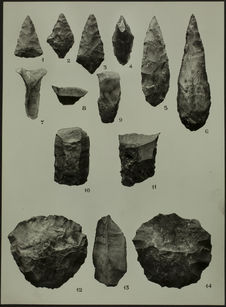 Recherches préhistoriques dans la région de Boko-Songho. Planche II [industrie…