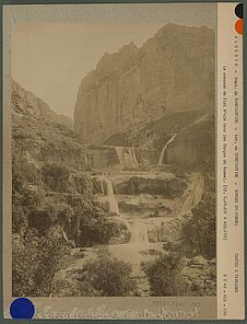 La cascade de Sidi M'cid dans les gorges du Rummel