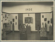 Vue d'une salle d'exposition, section "Inde", du Musée de la France…