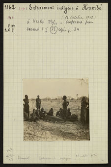 Enterrement indigène à Humbé, 23 octobre1912