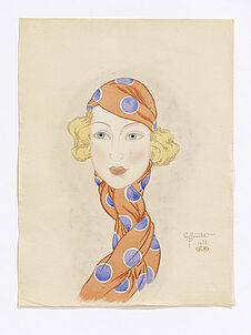Mrs. C.B. Le foulard orange