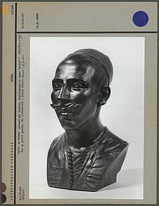 Buste en bronze exécuté par Cordier, Arabe