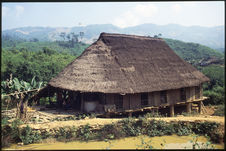 Maison traditionnelle au toit "en carapace de tortue"