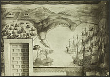 Le port de Chio au XVIe siècle [peinture murale]