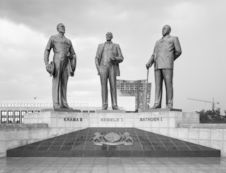 Botswana, The Three Dikgosi Monument (built by North Korea), Botswana, Gaborone…