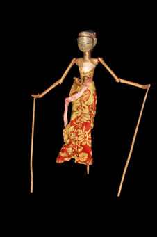 Marionnette de wayang golek : Durupadri ou Drupadi