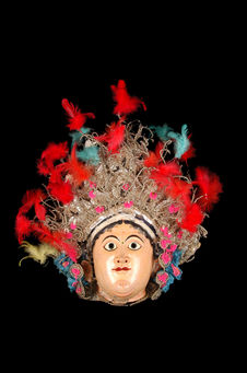 Masque de danse Chhau représentant Abhimanyu
