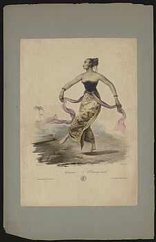 Danseuse. A dancing maid