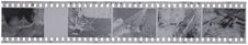 Bande film de 5 vues sur le Sepik. Mission 1954-1955. L.S.