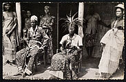 M'Bé (Moyen-Congo) : Makoko, roi des Batéké et sa famille