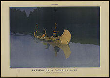 Le soir sur un lac canadien