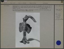 Figurine d’ibis en cuivre