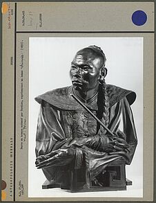 Buste en bronze exécuté par Cordier, chinois