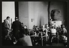 Congrès des Américanistes 1947, au bar du Musée de l'Homme