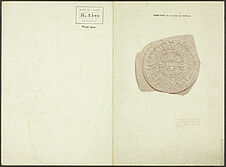 Sans titre [carte de voeux de l'année 1923 du Museo Nacional de Arqueologia,…