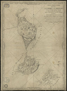 Carte particulière des iles de Saint-Pierre et Miquelon