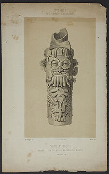 Mythes de l'antiquité américaine. Vase antique. Terre cuite du Musée national de…