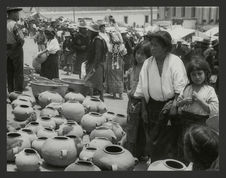Nahuala, vente de poteries au marché